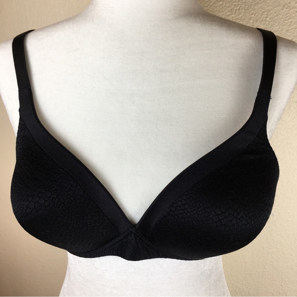 Warner's Bra: Back to Smooth Lift Wire-Free Bra 01375 Black 38B NWT